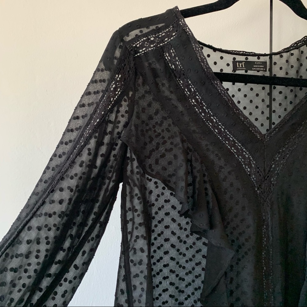 Sexy black blouse